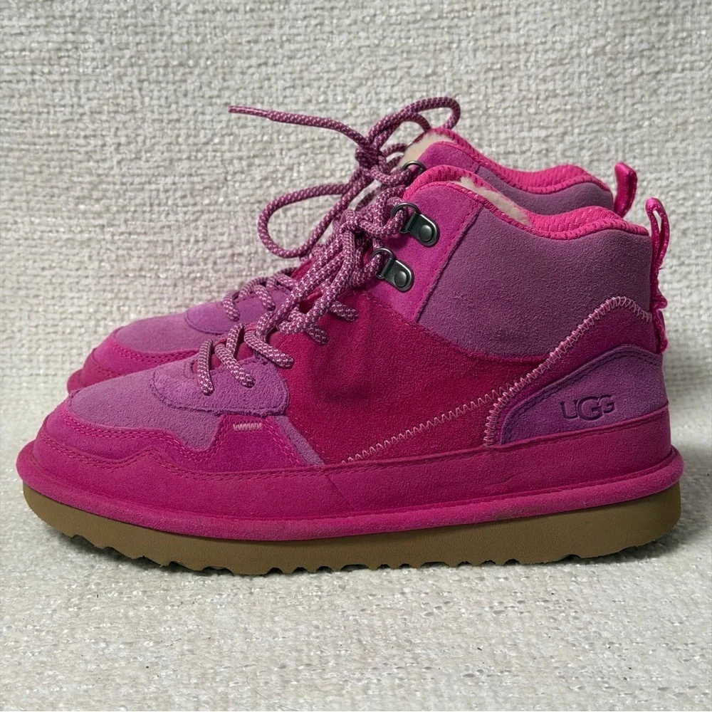 UGG Highland Hi Heritage Raspberry Sorbet/Rock Rose GIRL'S Sz 5Y NWOT